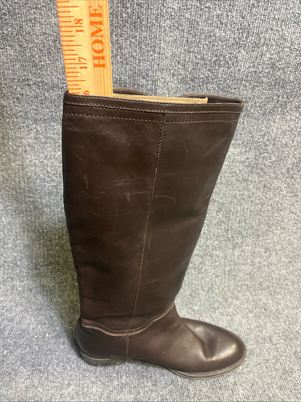 Salvatore Ferragamo Classic Brown Leather Feresa Riding Boots US 10 B EUC - Picture 5 of 10